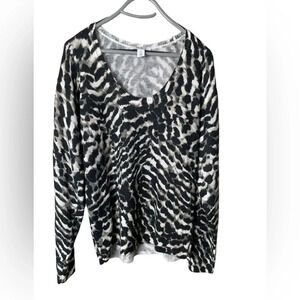 WHBM animal print sweater
